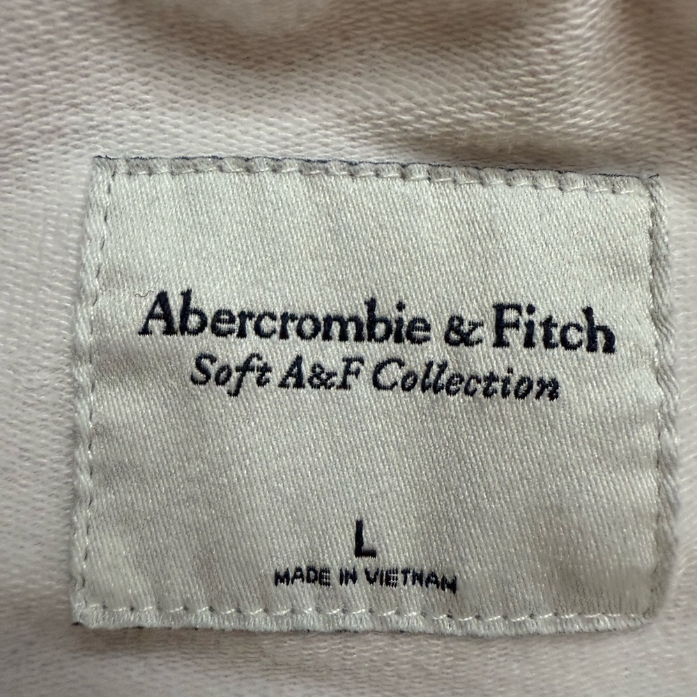 Vintage Abercrombie & Fitch Women’s White and Gray Sweater Soft A&F Sweatshirt - Picture 2 of 3
